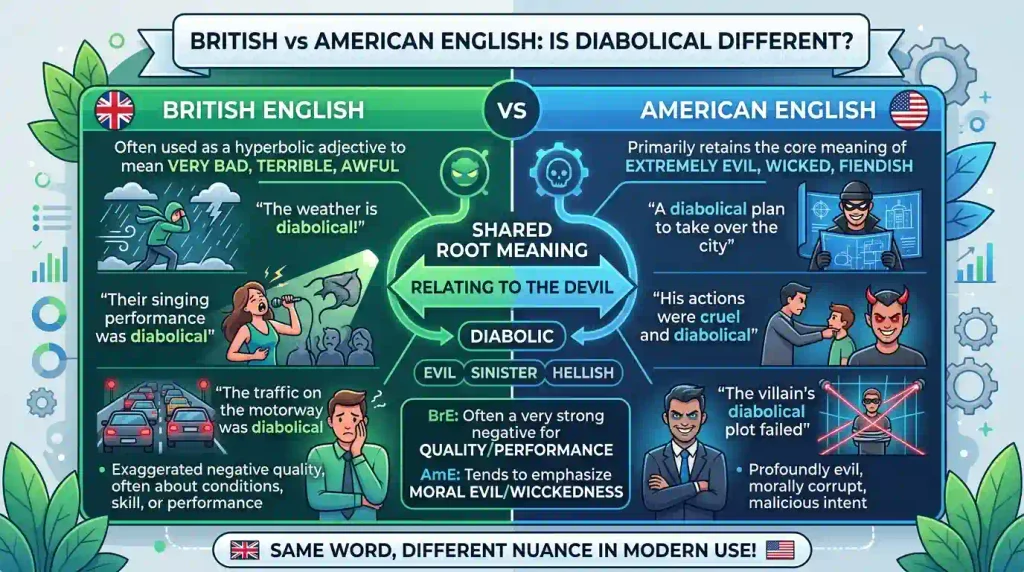 British vs American English: Is Diabolical Different?