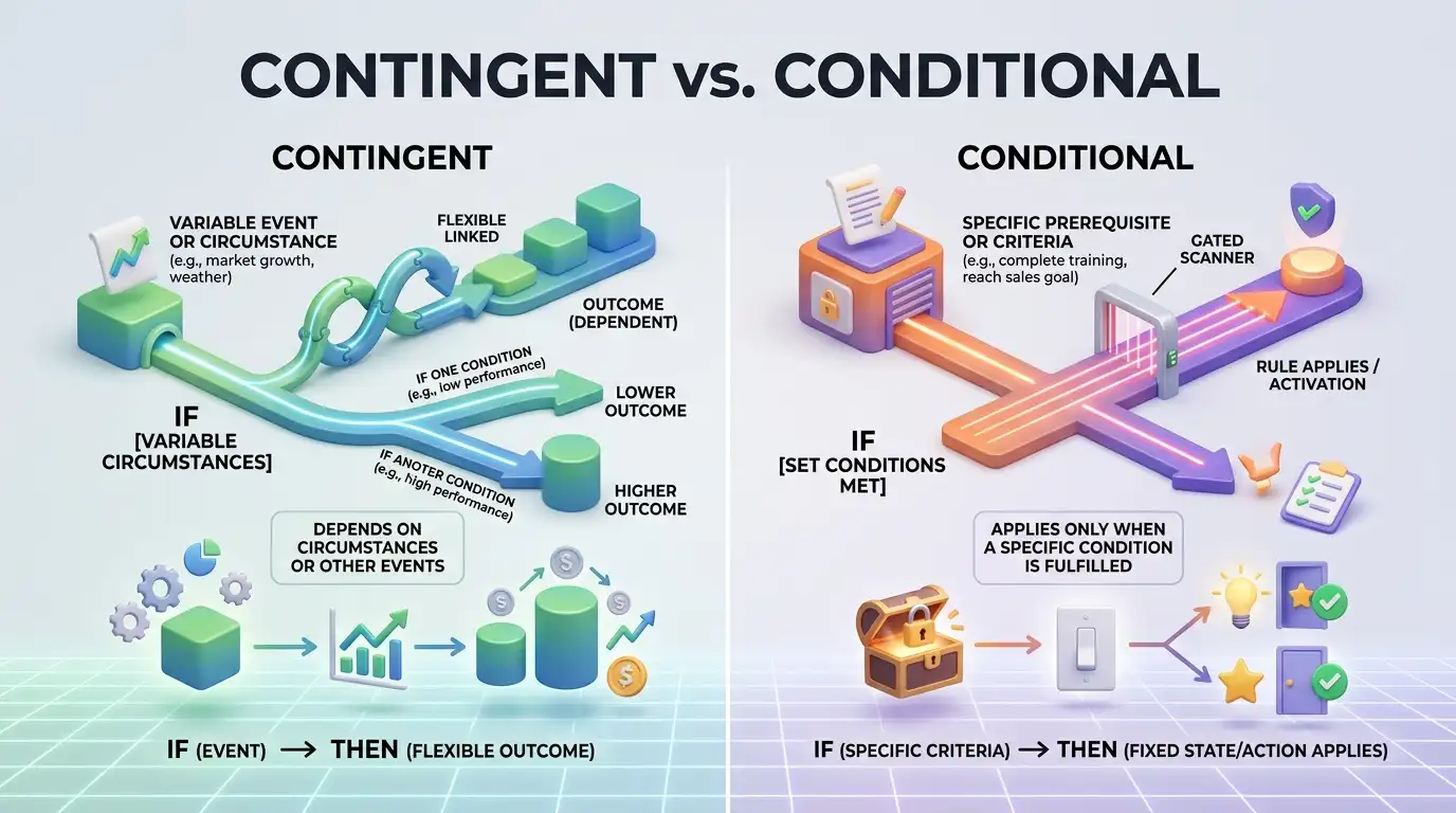 Contingent vs. Conditional