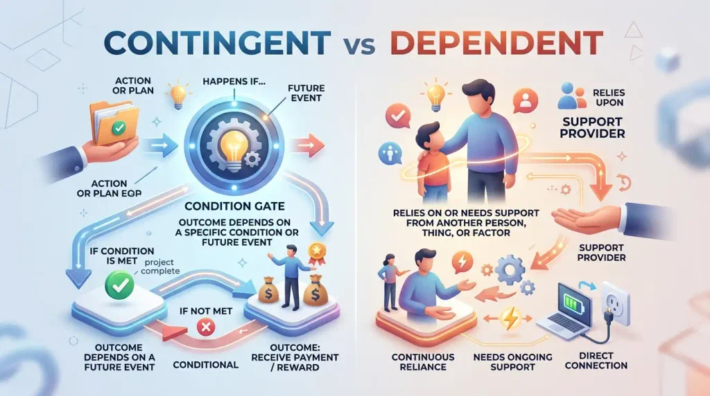 Contingent vs. Dependent