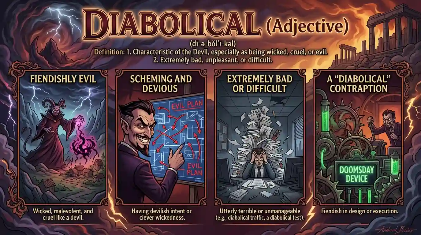 Diabolical as an Adjective