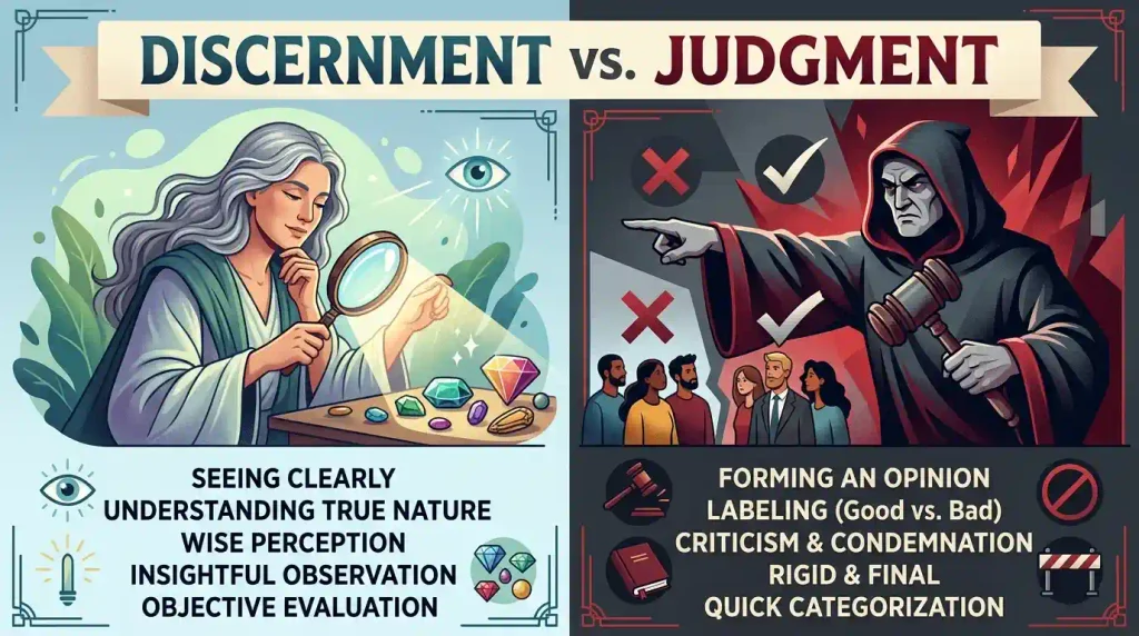 Discernment vs. Judgment