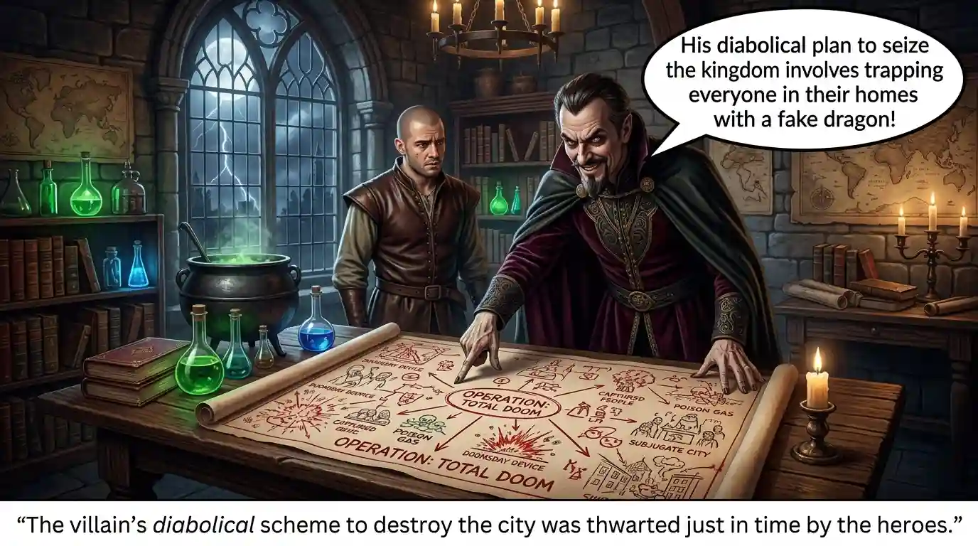 How to Use Diabolical in a Sentence