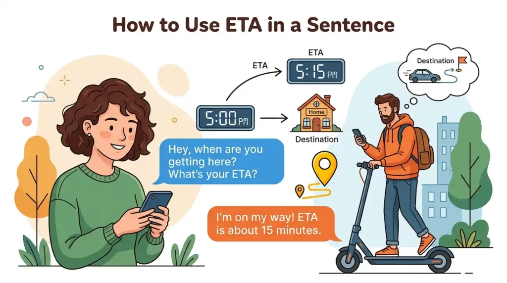 How to Use ETA in a Sentence