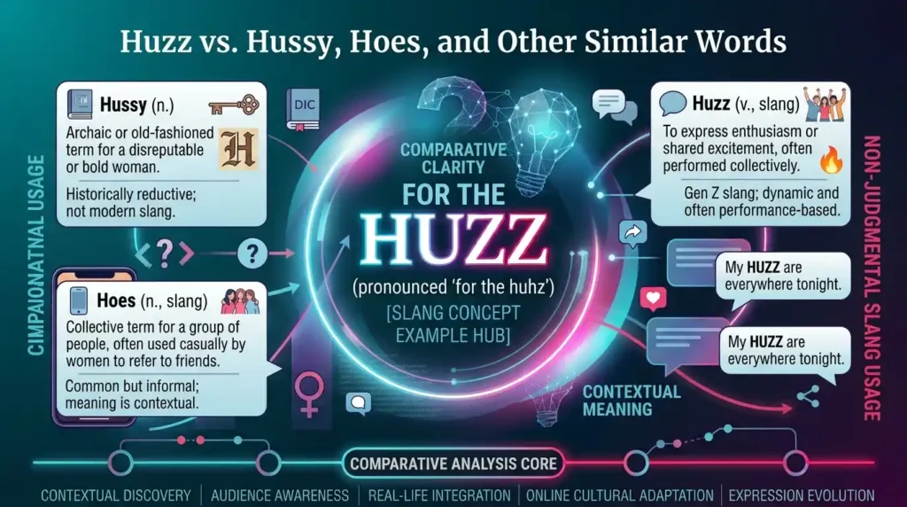Huzz vs. Hussy, Hoes, and Other Similar Words