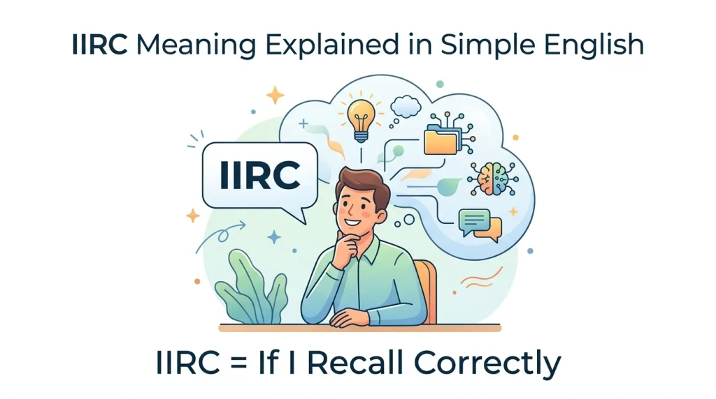 IIRC Meaning Explained in Simple English