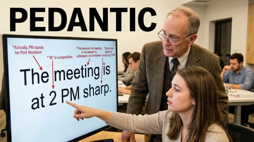 Pedantic Meaning in Simple English