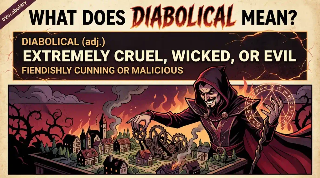 Quick Answer: What Does Diabolical Mean?