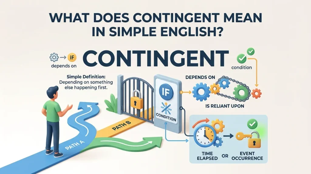 What Does Contingent Mean in Simple English