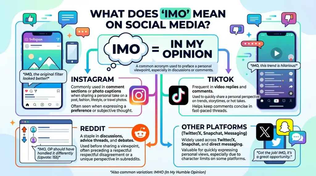 IMO Meaning on Instagram, TikTok, Reddit, and Other Platforms