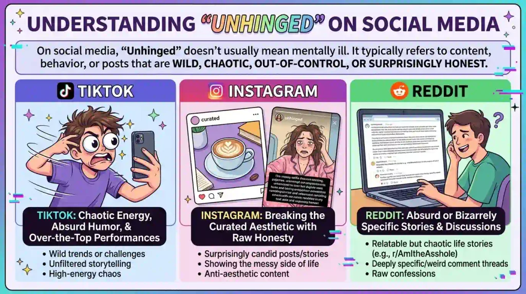 What Does Unhinged Mean on TikTok, Instagram, and Reddit?